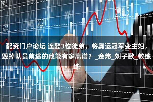 配资门户论坛 连娶3位徒弟，将奥运冠军变主妇，毁掉队员前途的他能有多离谱？_金炜_刘子歌_教练